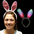 Light Up RWB LED Bunny Ears